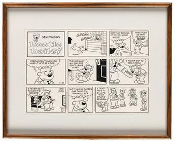 (CARTOONS / MILITARY.) MORT WALKER and GREG WALKER. Beetle Bailey.